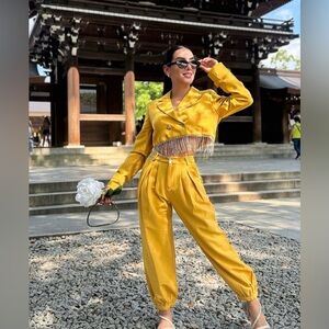 NWT Vibrant Yellow Jogger Pants